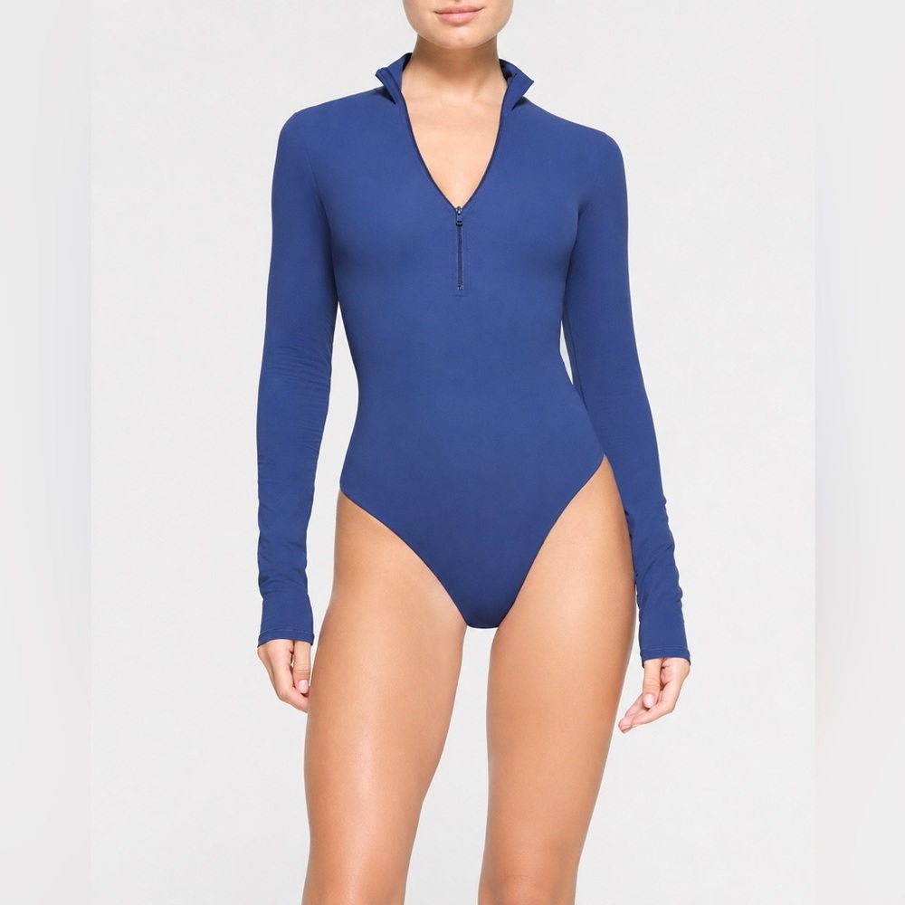 SKIMS Fits Everybody Zip Bodysuit